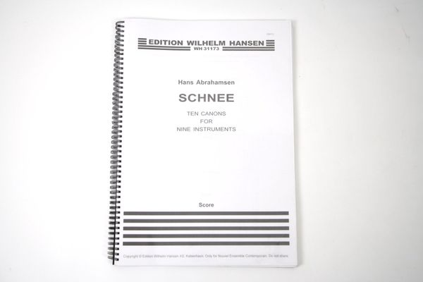 Hans Abrahamsen Schnee 10 Canons for 9 Instruments (17674)