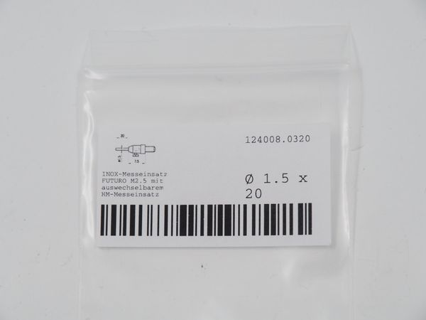 10x BRW Inox Futuro Messeinsatz M2.5 (18484)