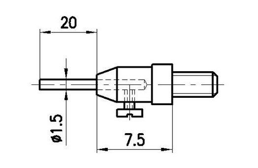 10x BRW Inox Futuro Messeinsatz M2.5 (18484)