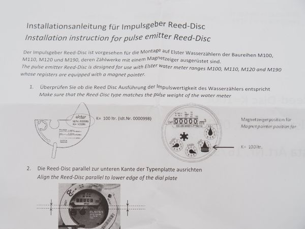 ELSTER Impulsgeber Reed-Disc für M100-Serie (18810)