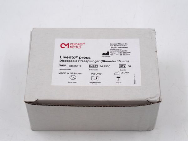 3x Livento® press Disposable Pressplunger (18842)