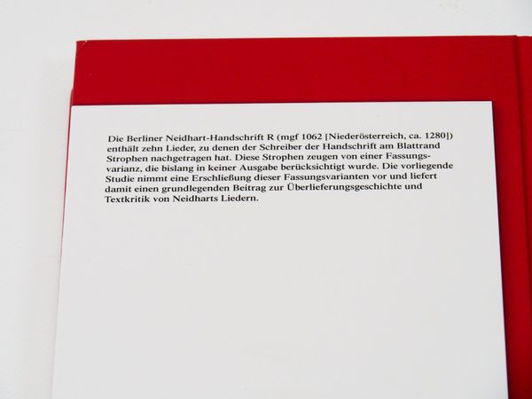 Hermaea 161 – Fassungsvarianz bei Neidhart (17120)