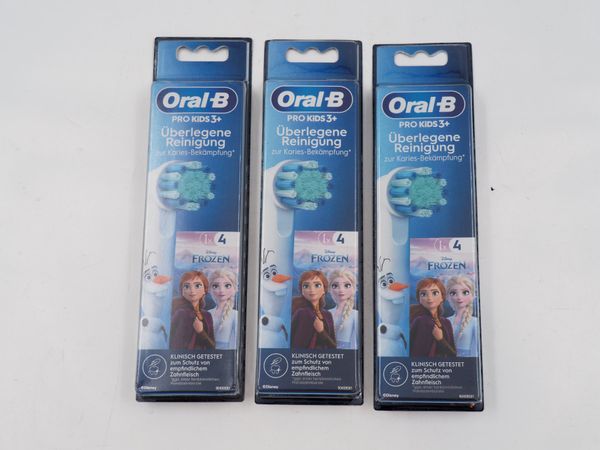 3x ORAL-B Aufsteckbürsten Frozen 12 Stück (18977)