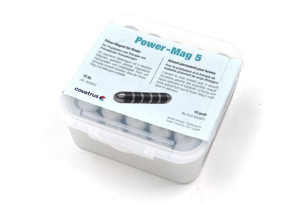 10x COVETRUS Power Mag 5 – Dauermagnet für Rinder (18307)