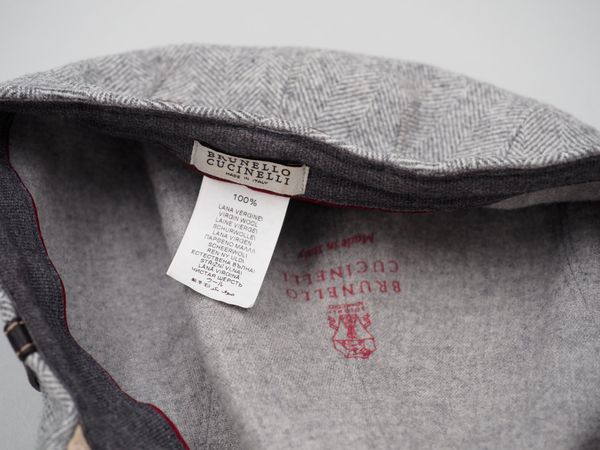 BRUNELLO CUCINELLI Baskenmütze Gr. L-58 (3707)
