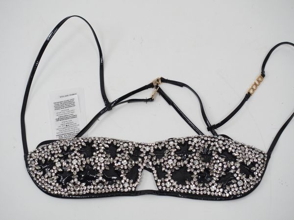 GUCCI Bralette mit Strass Gr. XXS (9164)