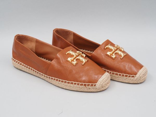 TORY BURCH Eleanor Espadrilles aus Leder Gr. 6,5 (100355)