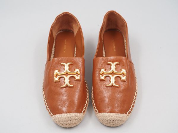 TORY BURCH Eleanor Espadrilles aus Leder Gr. 6,5 (100355)