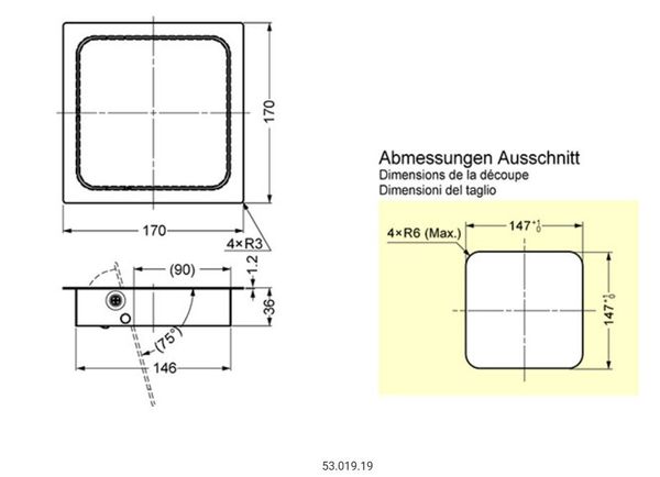 OPO OESCHGER Mehrzweckklappe mit Dämpfer (19300)