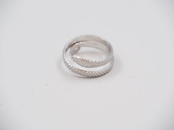 Ring 750/1000 Weissgold – Schlangenform (5146p50)