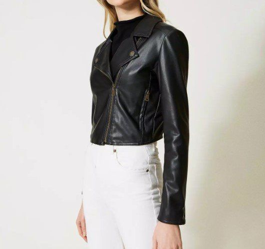 TWINSET Kunstlederjacke Gr. L (18114)