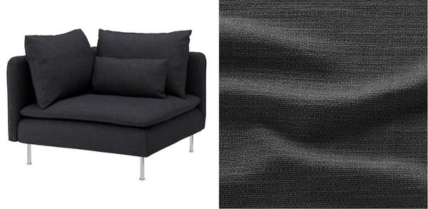 IKEA SÖDERHAMN Sofa Bezug SET, Hillared anthrazit (16863)
