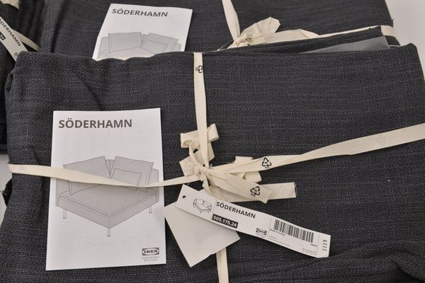 IKEA SÖDERHAMN Sofa Bezug SET, Hillared anthrazit (16863)