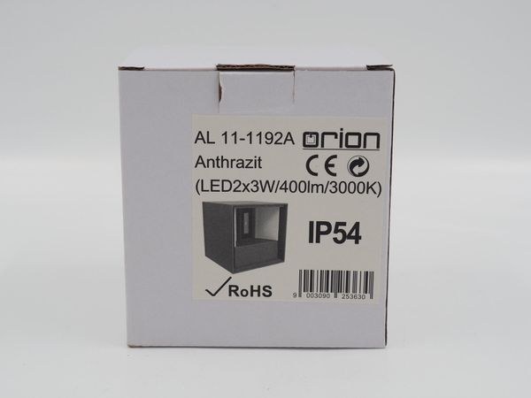 ORION Cube LED-Wandaussenleuchte anthrazit (17701)