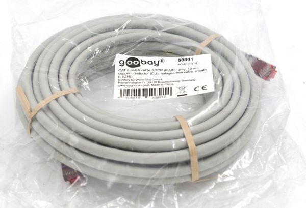 GOOBAY CAT 6 Patch-Kabel LAN 10m (16998)