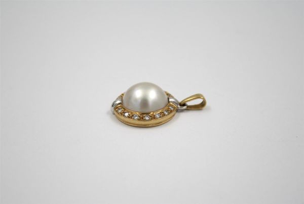 Anhänger 750er Gelb-/Weissgold (3675p50)