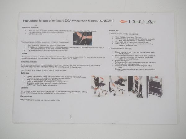 INFLIGHT Reise-/Transportrollstuhl (5045)