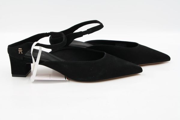 TOMMY HILFIGER Leder Pantoletten Gr. 40 (18062)