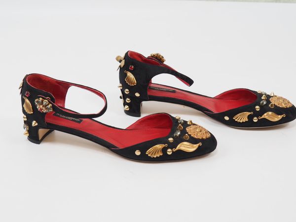 DOLCE GABBANA Sandalen Gr. 39,5 (9206)