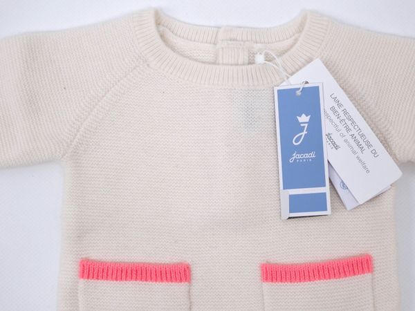JACADI PARIS Baby Body aus Wolle Gr. 54 (18313)