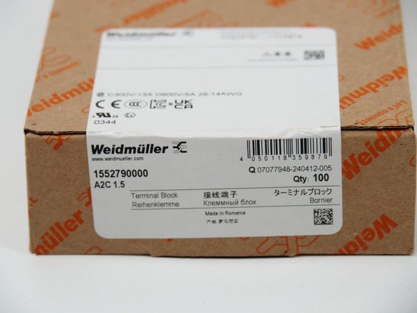 WEIDMÜLLER Reihenklemmblock 1.5mm2, 500V, 17.5A (17921)