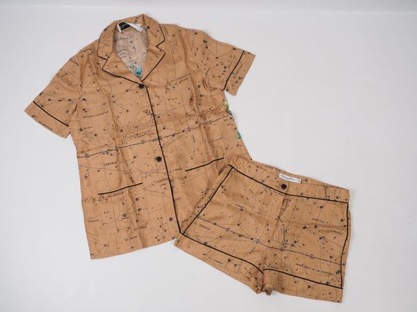 DIOR Seiden-Pyjama-Set Gr. XS (4201)
