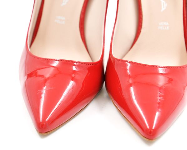 IDENTITA – WAVE VERNICE – Rotes Leder Gr. 40 (16831)