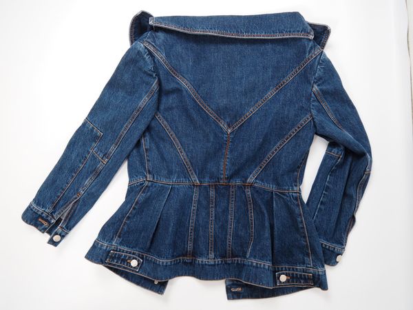ALEXANDER MCQUEEN Jeansjacke Gr. XS-IT40 (5081)