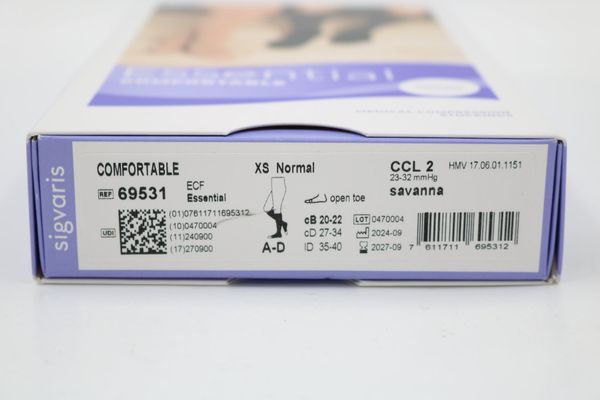 SIGVARIS Essential Comfortable Stützstrümpfe Gr. XS (18558)