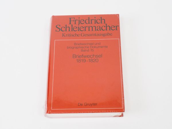 Friedrich Schleiermacher – Briefwechsel 1819-1820 (17117)
