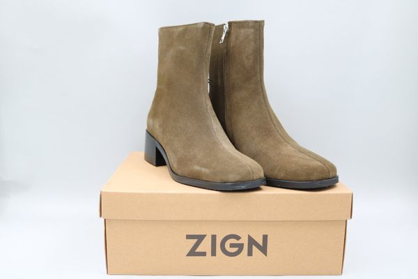 ZIGN LEATHER – Stiefelette – khaki (19169)