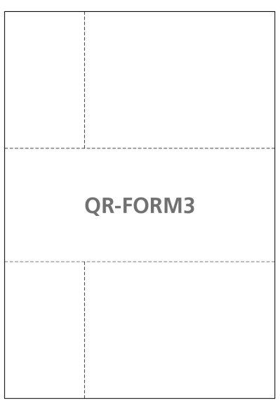 1000 Blatt QR-Rechnungspapier A4 QR Form 3 (16227)