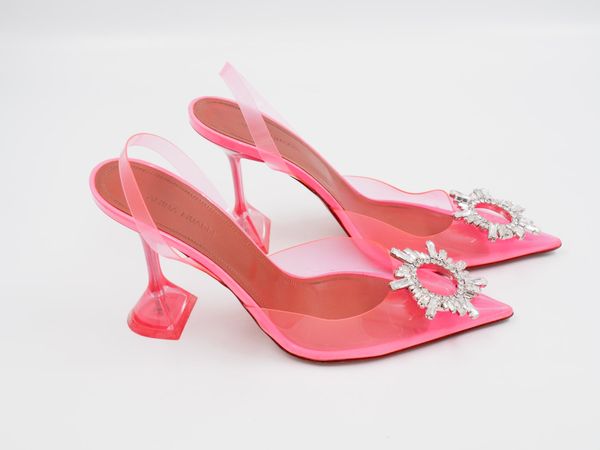 AMINA MUADDI PVC Slingback Pump – Pink Gr. 39 (5050)