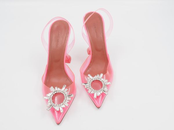 AMINA MUADDI PVC Slingback Pump – Pink Gr. 39 (5050)