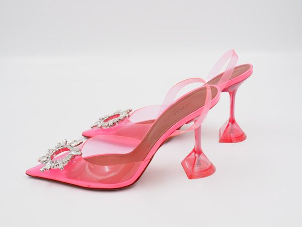 AMINA MUADDI PVC Slingback Pump – Pink Gr. 39 (5050)
