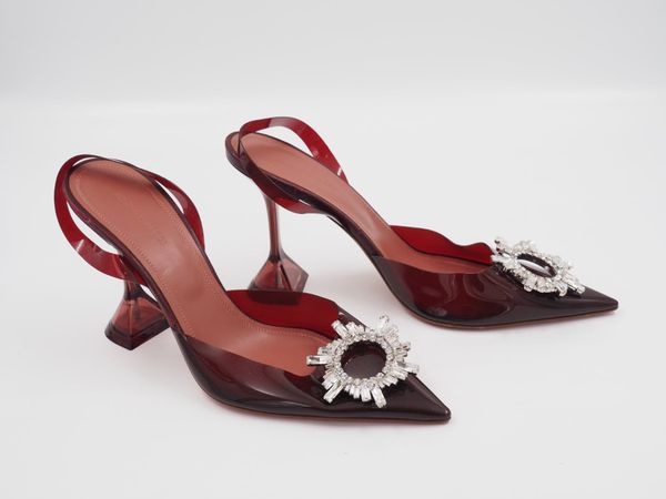 AMINA MUADDI PVC Slingback Pump – Rot Gr. 40 (5051)