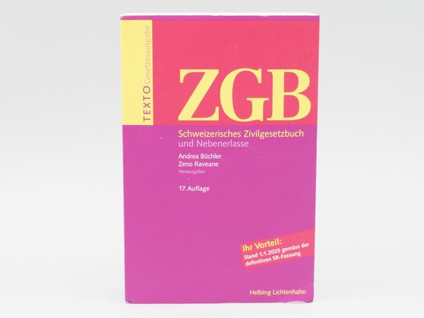 ZGB Schweizerisches Zivilgesetzbuch (19427)