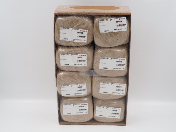 8x WÜRTH Dichtungshanf je 100g (18715)