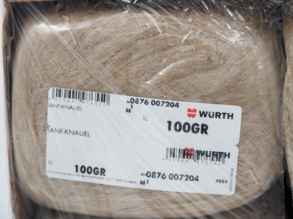 8x WÜRTH Dichtungshanf je 100g (18715)