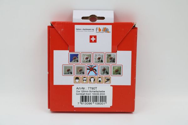 FUHRER+BACHMANN Schleifscheibe bombiert 125mm/22 (18875)