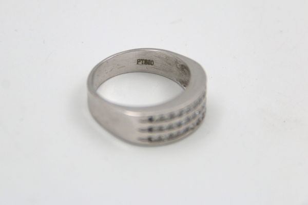 Ring Platin 800 mit 27 Princessdiamanten 1,2ct (100360p100)