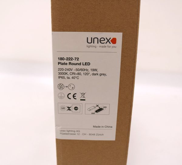 UNEX Plate Round LED Decken- / Wandaufbauleuchte (19535)