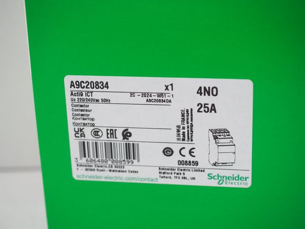 6x SCHNEIDER ELECTRIC Installationsschütz 25A (19541)
