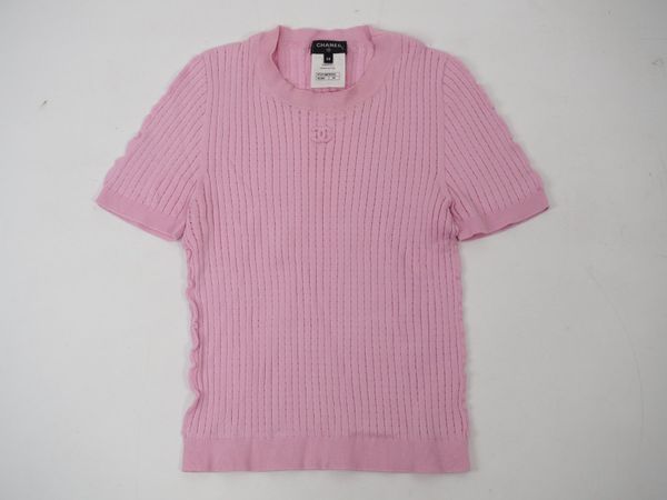 CHANEL Baumwoll-Strickshirt Gr. S (9213)