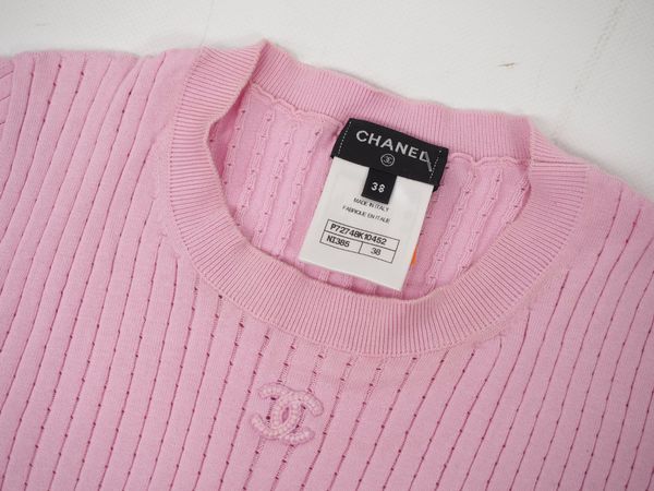 CHANEL Baumwoll-Strickshirt Gr. S (9213)