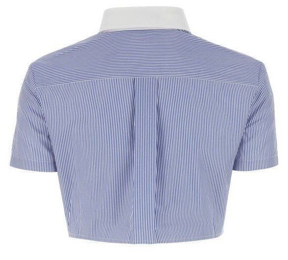 MIU MIU Cropped Popeline Bluse Gr. 36 (9155)