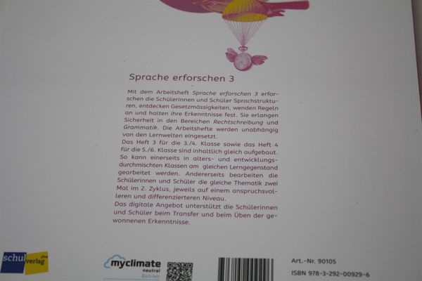 Arbeitsheft Sprache erforschen 3 – Lernbuch /14955