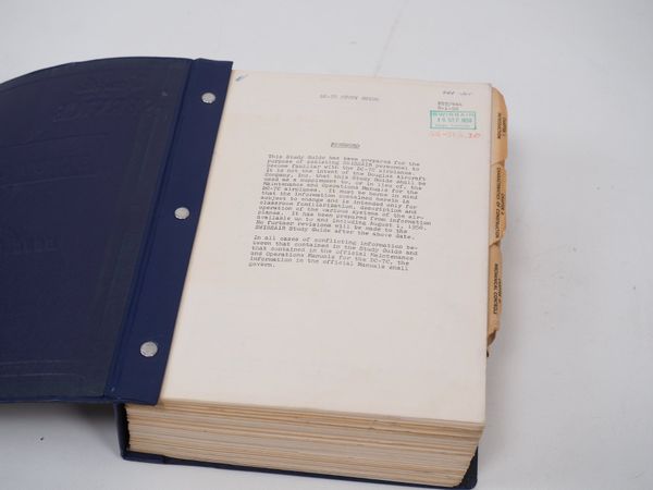 DOUGLAS AIRCRAFT DC 7C Study Guide (19625)