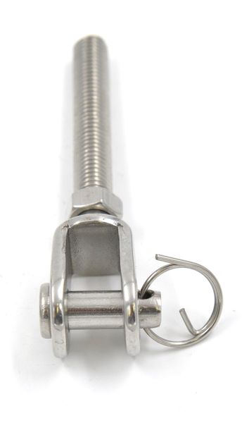 10x Gabelenden Edelstahl M10 Gabel 12mm mit Bolzen (16907)