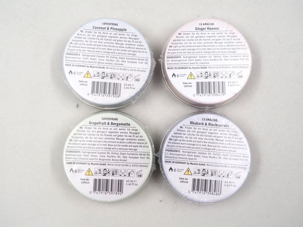 4x LOVESPRING LS Amazing Massage Kerzen (19640)